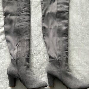 Gray Suede Chinese Laundry Boots
